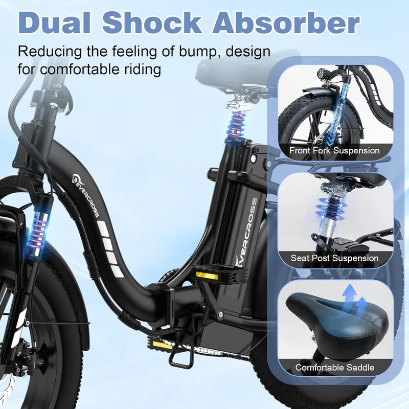 Evercross EK6 Electric Bike Foldable Fat Tire Canada