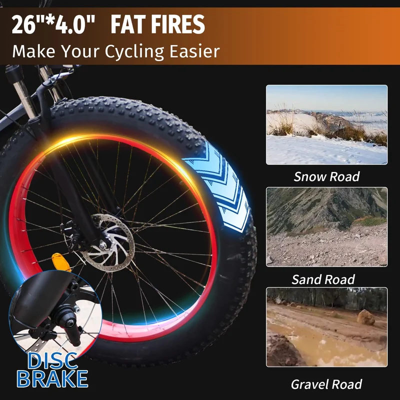 KEQJSK 1000W Suspension Fat Tire E-Bike Canada