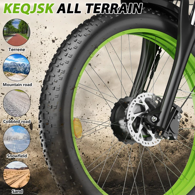 KEQJSK 2000W Fat Tire Electric Bike Canada | All-Terrain