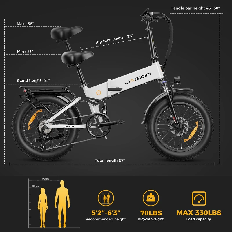 Jasion X-Hunter Fat Tire Ebike - Canada’s Top Choice