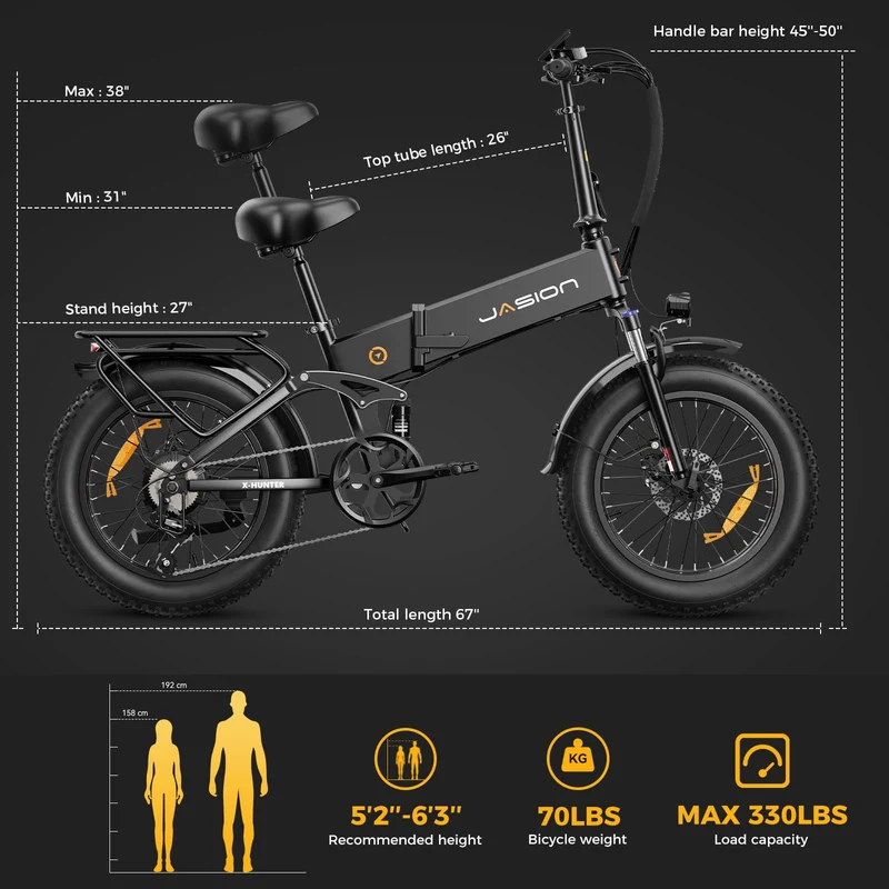 Jasion X-Hunter Fat Tire Ebike - Canada’s Top Choice