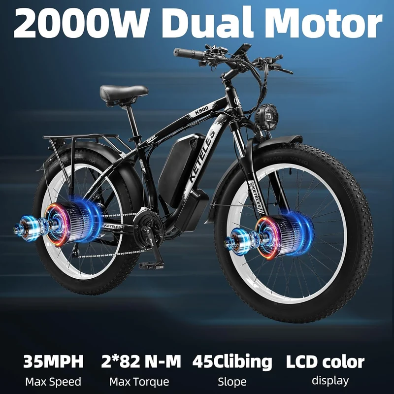 JESRIDER 26x4 Fat Tire Electric Bike 1000W – Canada