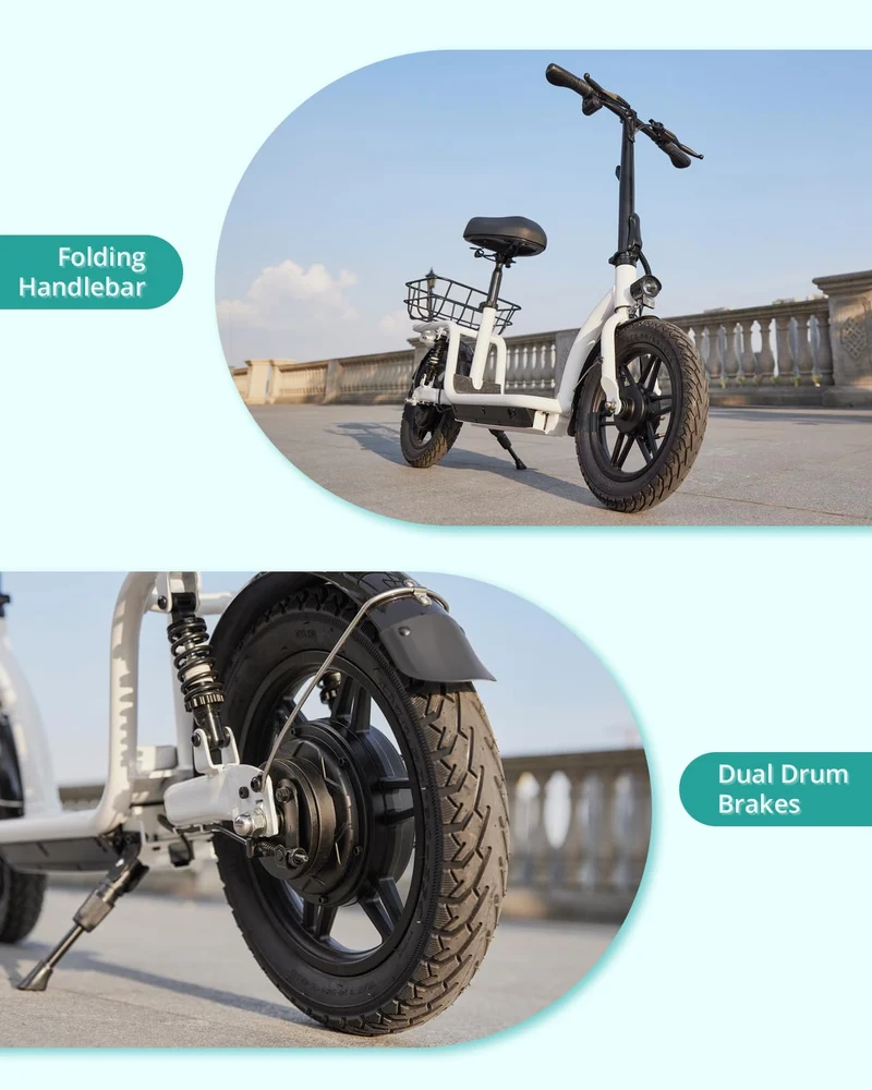 Gotrax Astro Electric Scooter – 350W Motor, 25km/h Speed, 30km Range, Foldable, Comfortable Ride in Canada