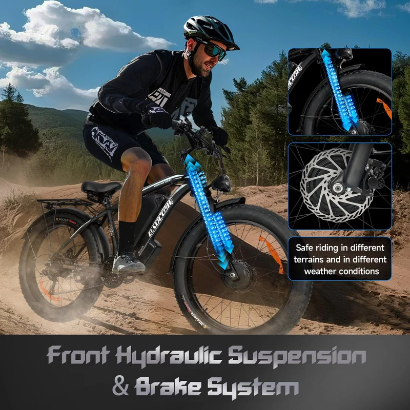 GERPSI Peak 5000W Electric Mountain Bike | All-Terrain, Fat Tire E-Bike for Canadian Riders