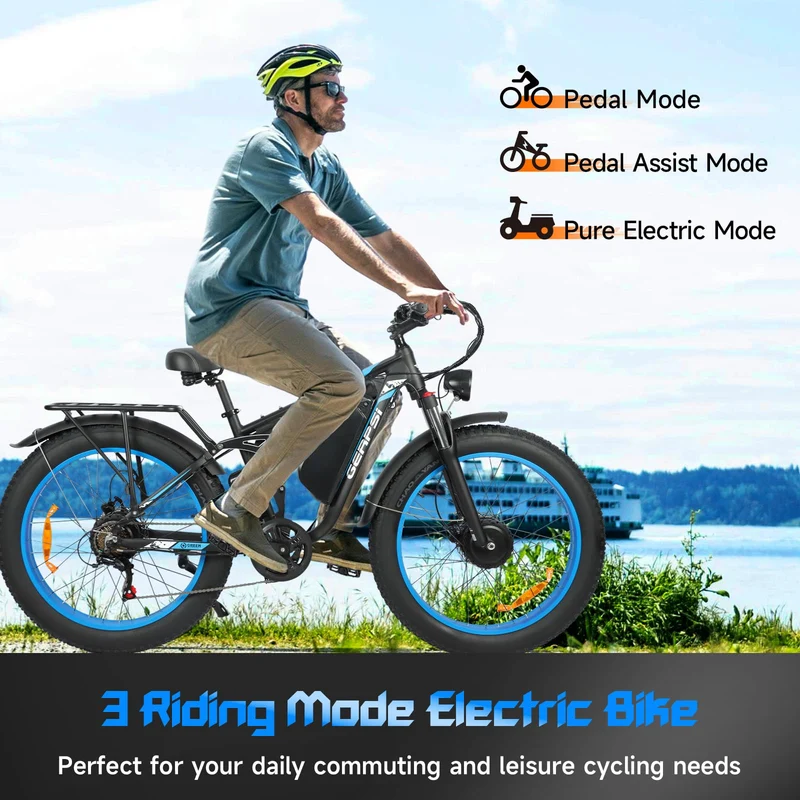 GERPSI Peak 5000W Electric Mountain Bike | All-Terrain, Fat Tire E-Bike for Canadian Riders
