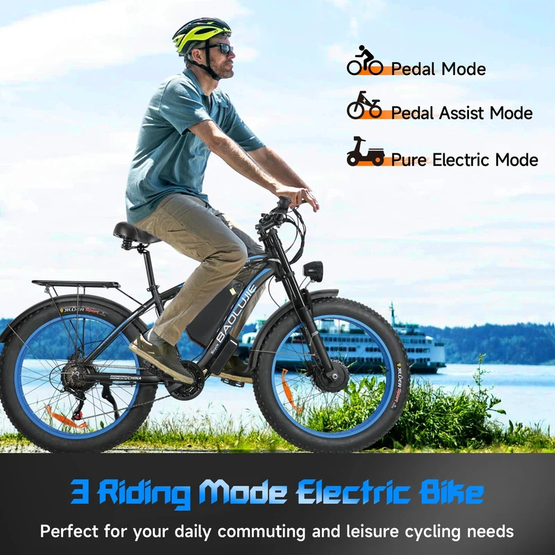 GERPSI Peak 5000W Electric Mountain Bike | All-Terrain, Fat Tire E-Bike for Canadian Riders