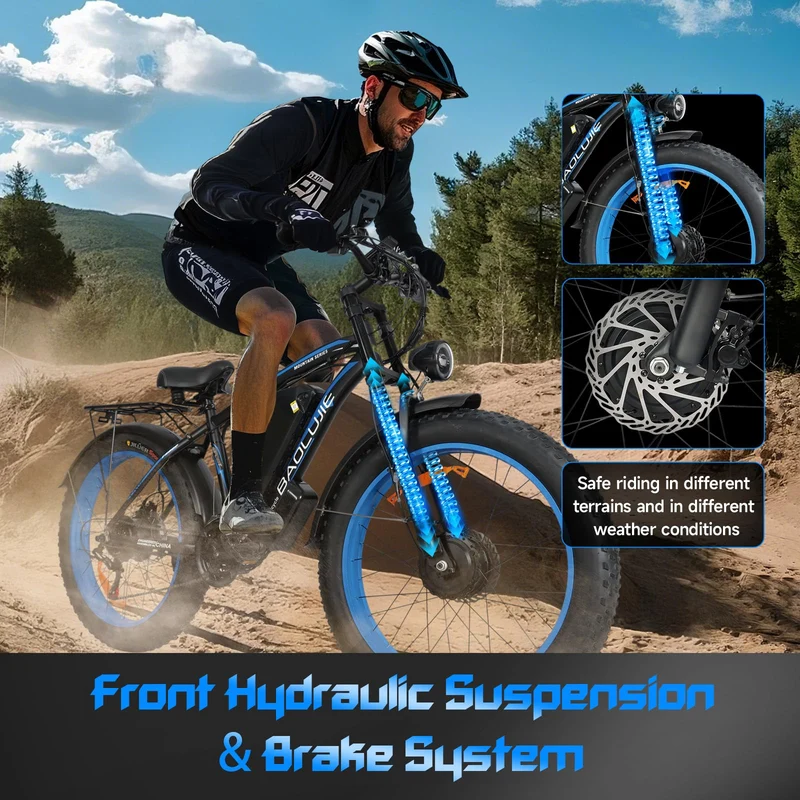GERPSI Peak 5000W Electric Mountain Bike | All-Terrain, Fat Tire E-Bike for Canadian Riders