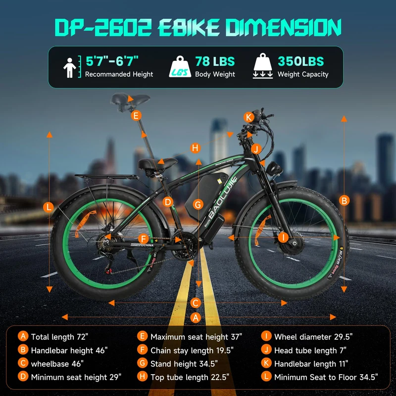 GERPSI Peak 5000W Electric Mountain Bike | All-Terrain, Fat Tire E-Bike for Canadian Riders