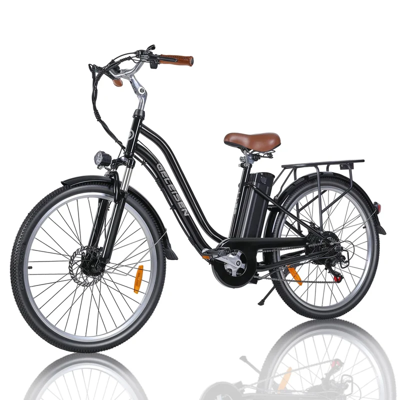 GELEISEN Step-Thru Electric Bike 26" Commuter Canada