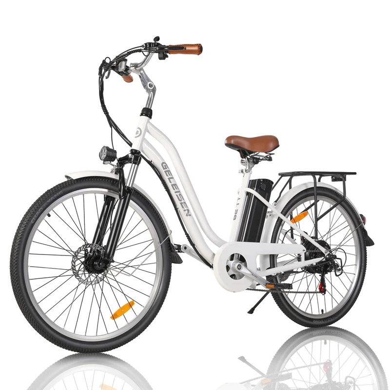 GELEISEN Step-Thru Electric Bike 26" Commuter Canada
