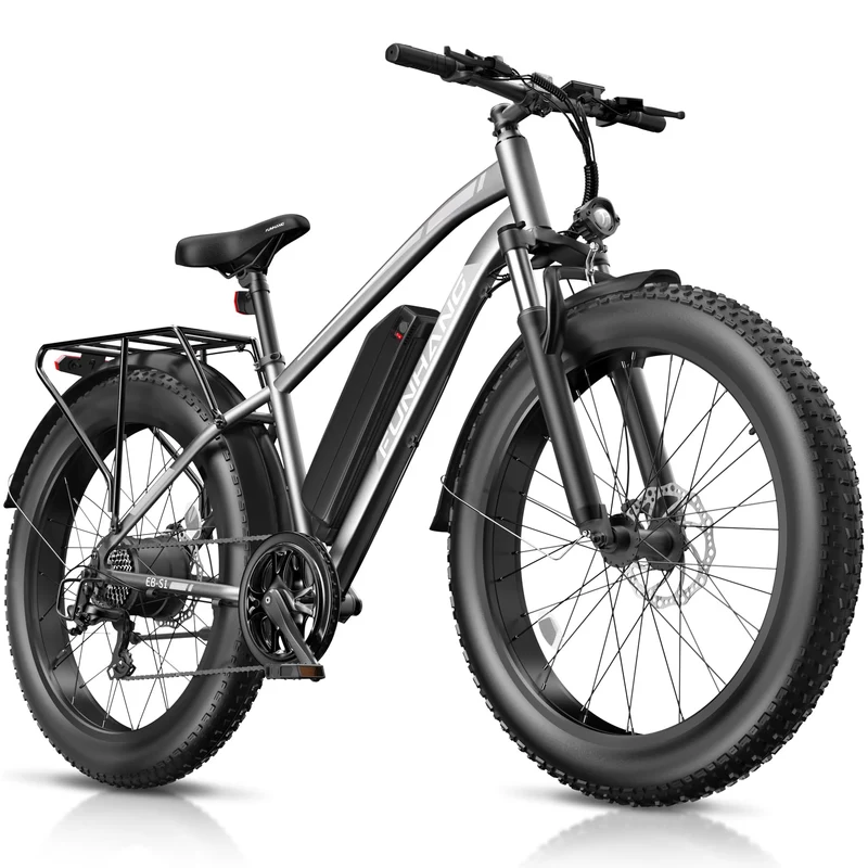 Funhang EB-S1 Electric Fat Tire Bike – 1000W Motor, 60 Mile Range, All-Terrain, Built for Canadian Winters