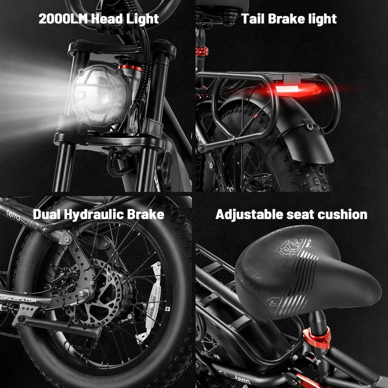 Eahora Luna Electric Bike 1000W Removable Battery Canada