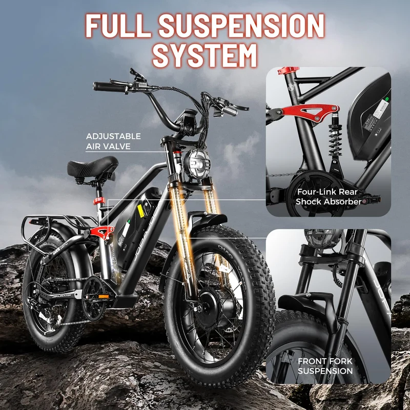 Eahora Luna Electric Bike 1000W Removable Battery Canada