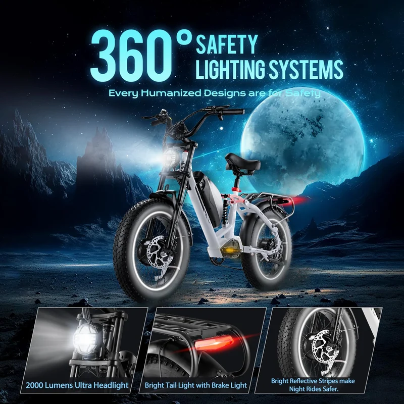 Eahora Luna Electric Bike 1000W Removable Battery Canada