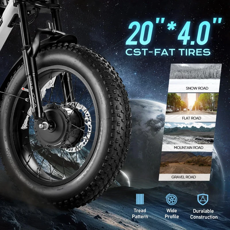 Eahora Luna Electric Bike 1000W Removable Battery Canada
