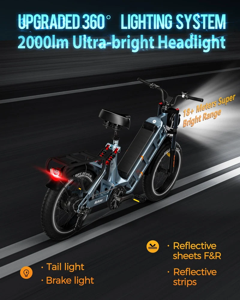 eAhora Juliet Electric Bike 1000W Fat Tire Canada