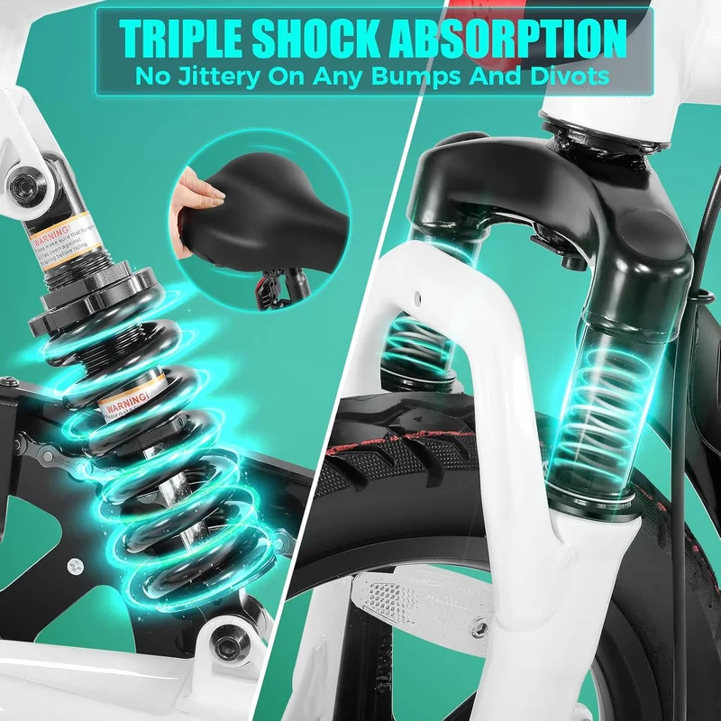ANCHEER Foldable Suspension Electric Bike – Canada