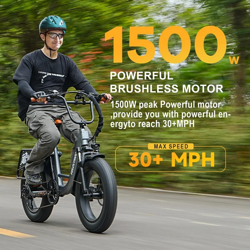 Vefreedom 1500W Peak Fat Tire E-Bike Canada