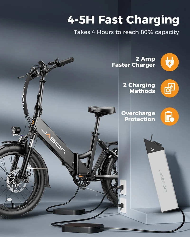 Jasion EB7 ST Folding Electric Bike Canada – Dual Suspension