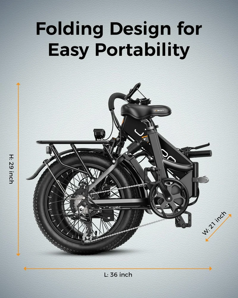 Jasion EB7 ST Folding Electric Bike Canada – Dual Suspension