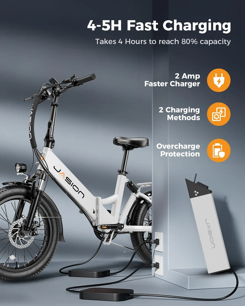 Jasion EB7 ST Folding Electric Bike Canada – Dual Suspension