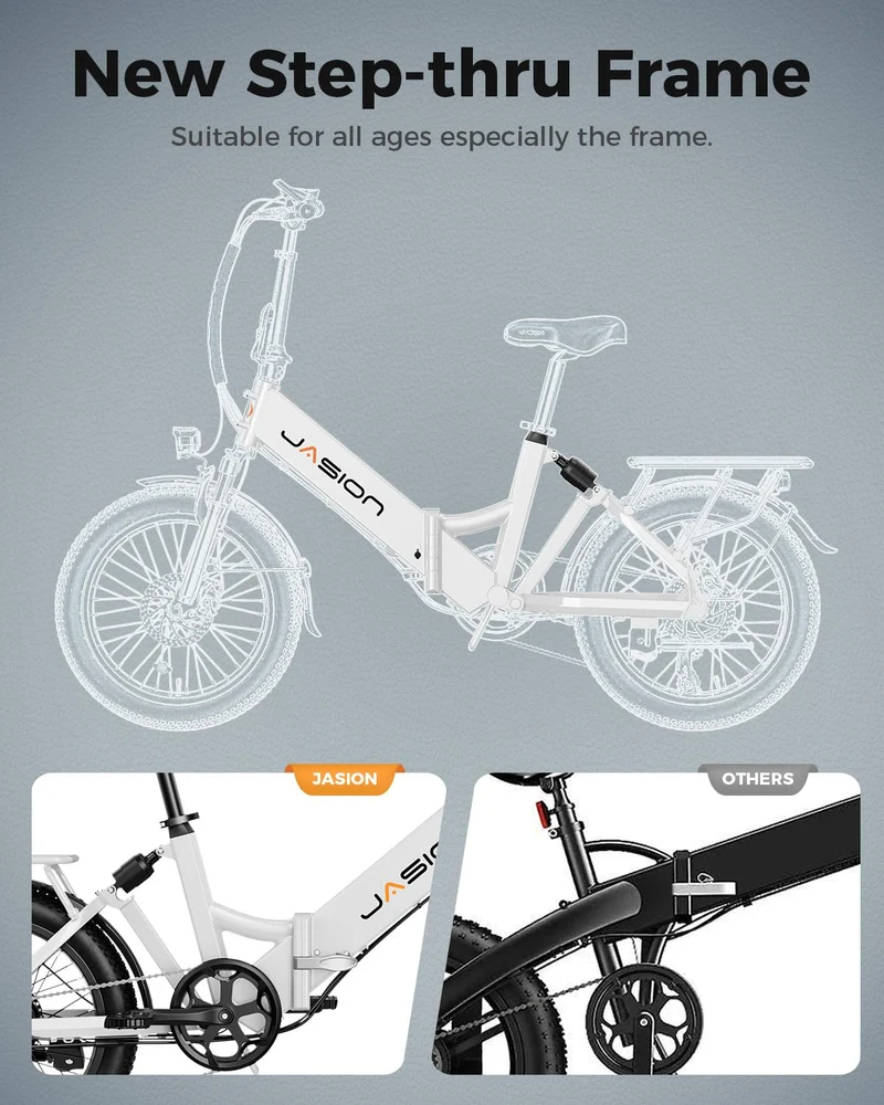 Jasion EB7 ST Folding Electric Bike Canada – Dual Suspension