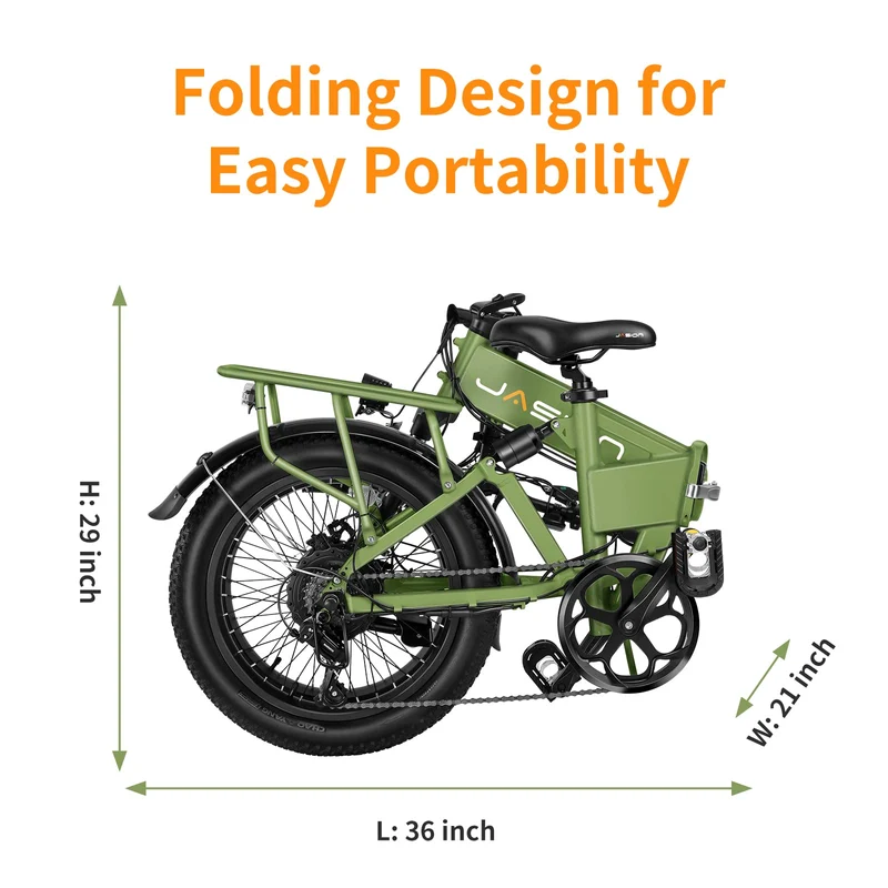 Jasion EB7 ST Folding Electric Bike Canada – Dual Suspension