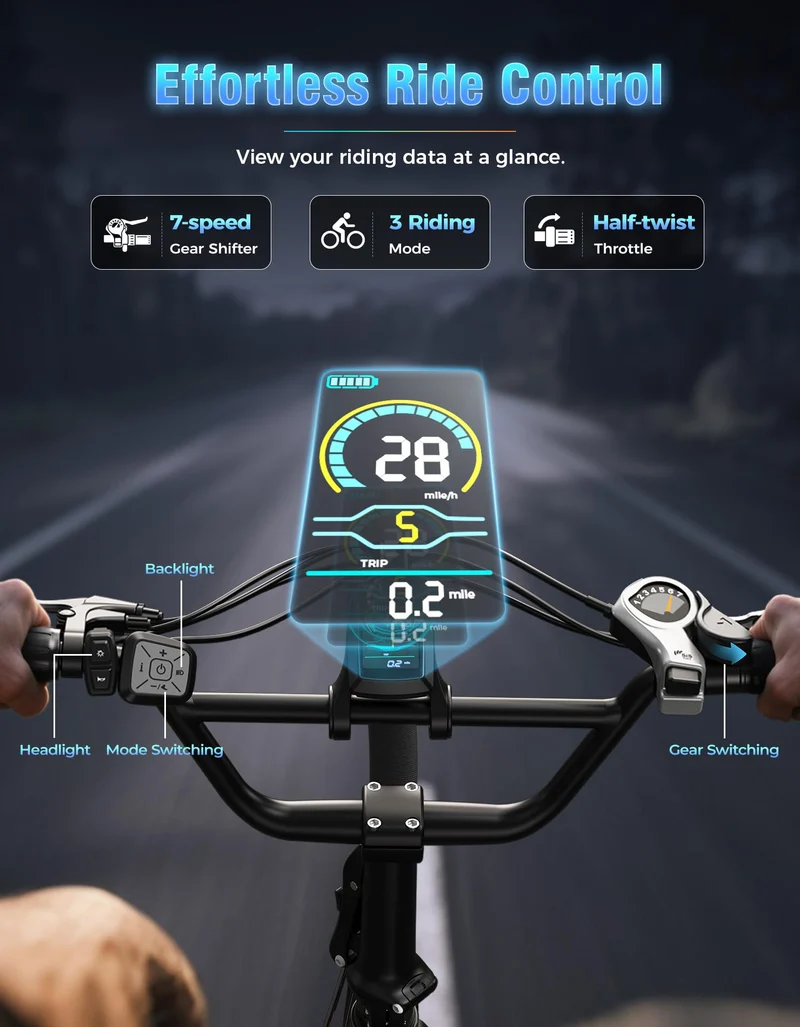 Jasion EB7 ST Folding Electric Bike Canada – Dual Suspension