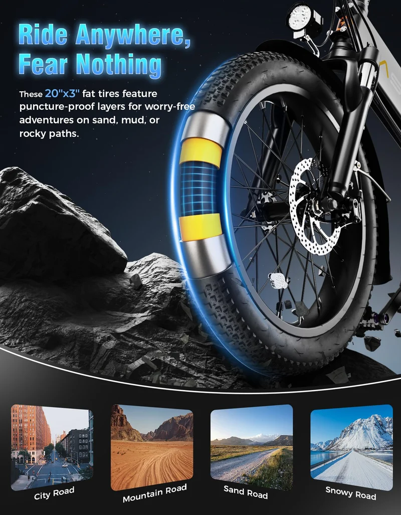 Jasion EB7 ST Folding Electric Bike Canada – Dual Suspension