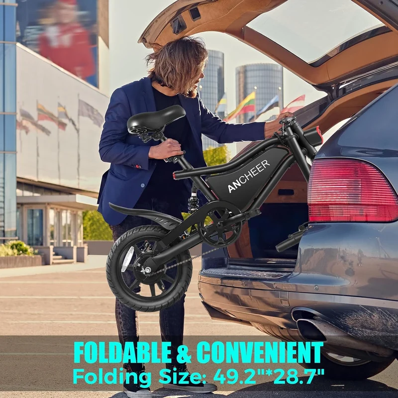 ANCHEER Folding Electric Bike 20" Compact E-Bike Canada