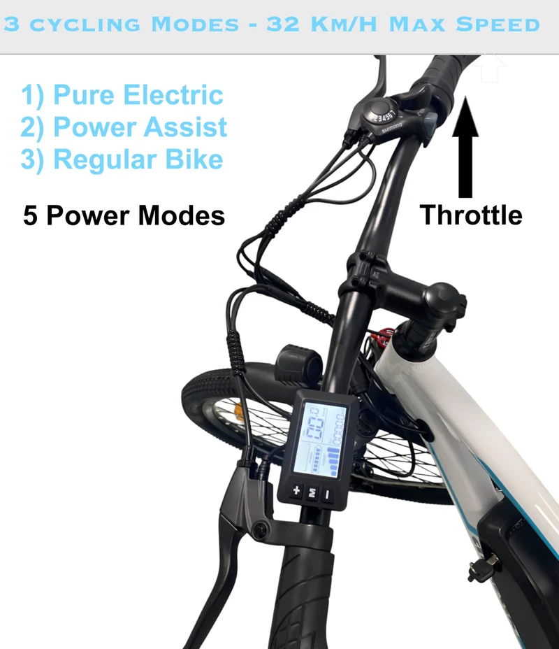 Abezil 26” 350W Electric Bike 468Wh Battery Canada