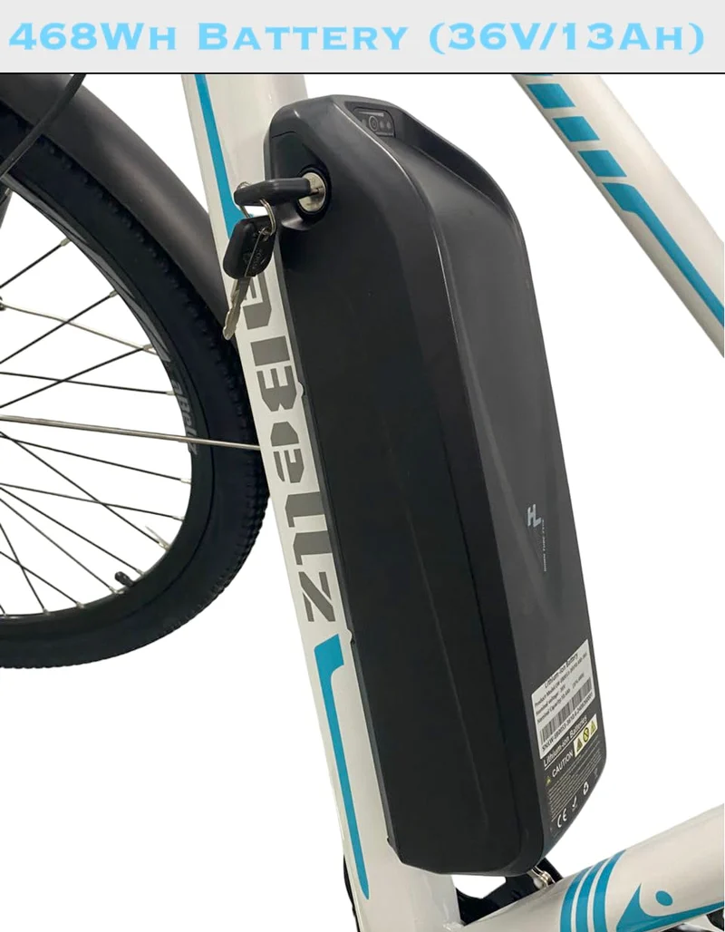 Abezil 26” 350W Electric Bike 468Wh Battery Canada