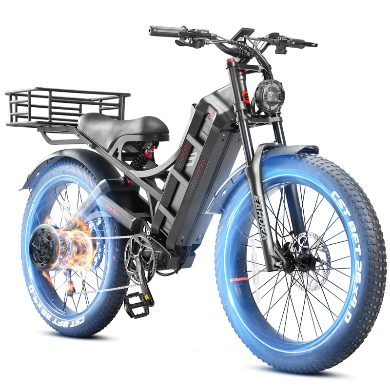 Eahora Romeo Pro Electric Mountain Bike – 500W Motor, 60km Range Canada