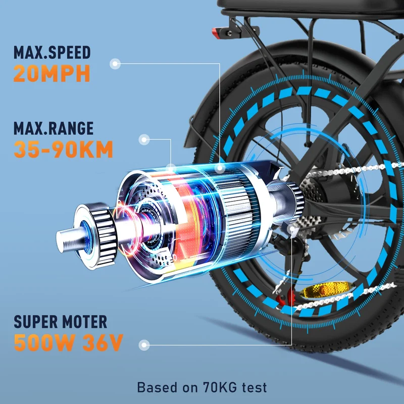 Colorway BK6S1 Folding Fat Tire E-Bike 750W Canada