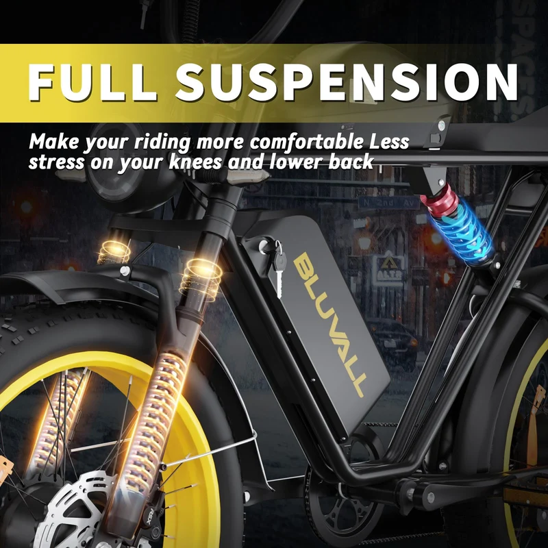 Bluvall K10 Dual Motor Electric Bike Canada – Fat Tire