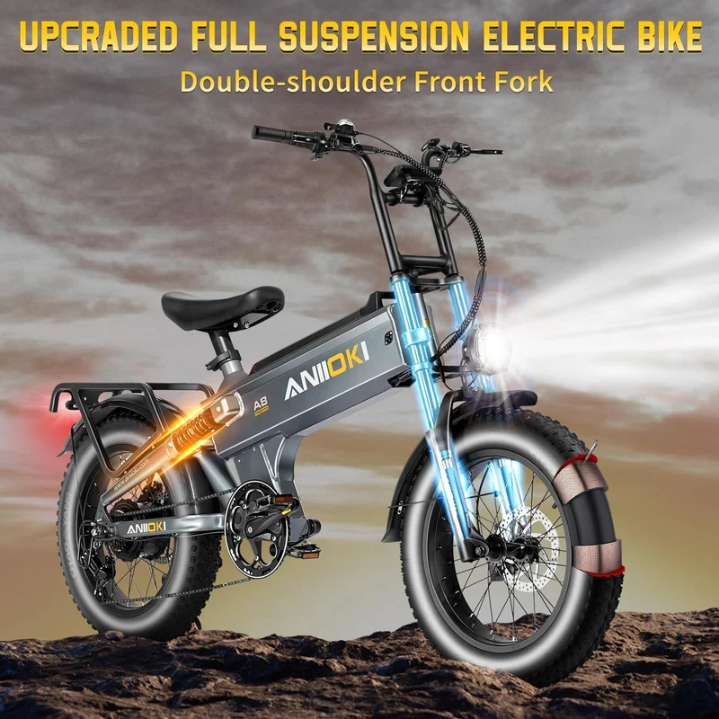 Aniioki A8 Pro Max Electric Bike (52V 70Ah, up to 150 km Range) Canada