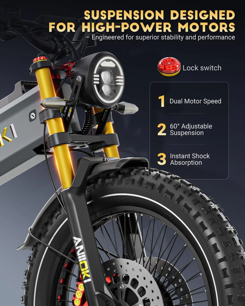 Aniioki A9 Pro Max Electric Bike 6000W Canada