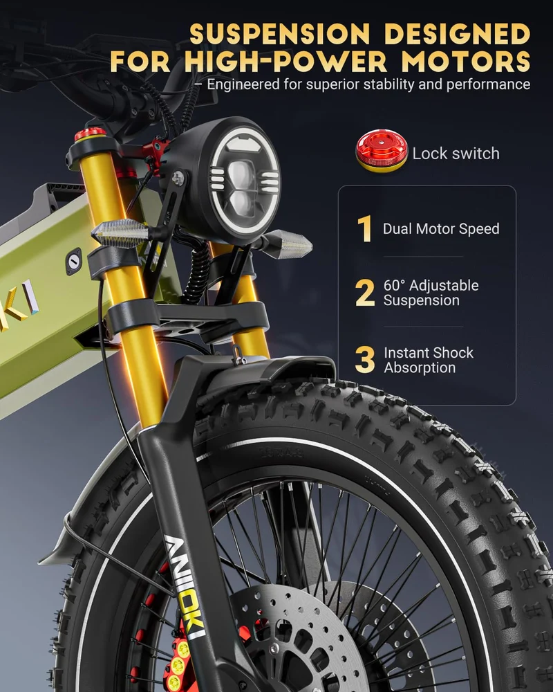 Aniioki A9 Pro Max Electric Bike 6000W Canada