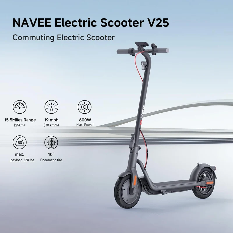 NAVEE V25 Electric Scooter – Foldable Commuter E-Scooter Canada