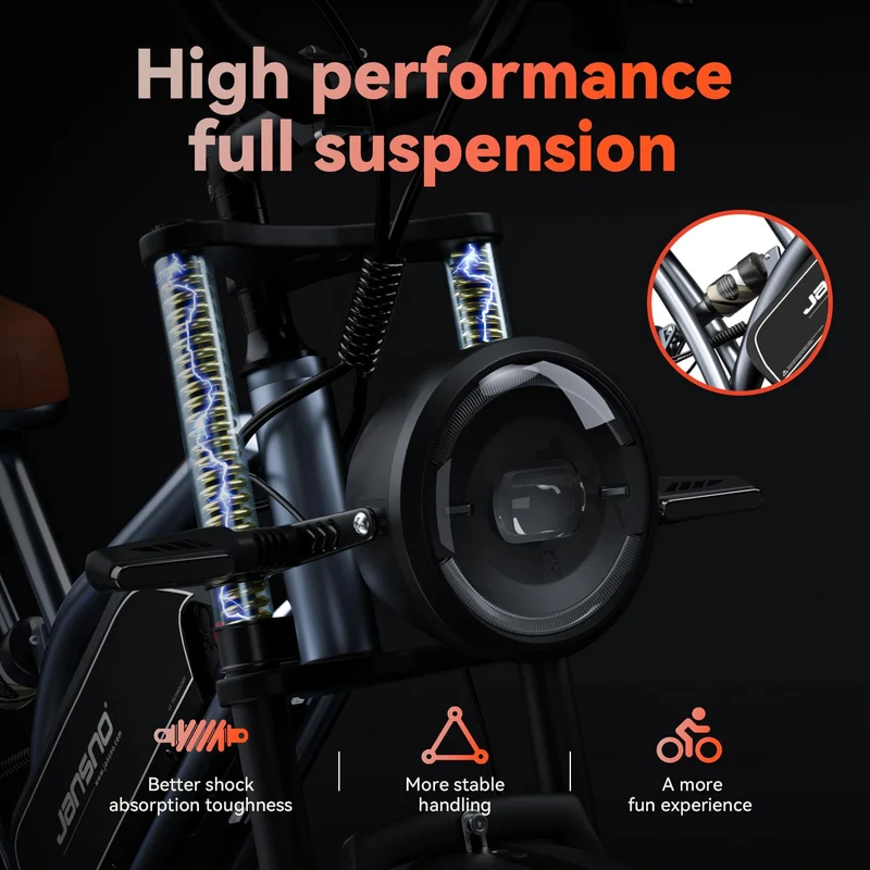 Jansno X50 Electric Bike – 750W Fat Tire E-Bike for Adults (Canada Model)