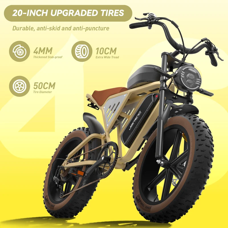 Jansno X70 Electric Bike Canada — Dual Battery, Long-Range Fat Tire E-Bike