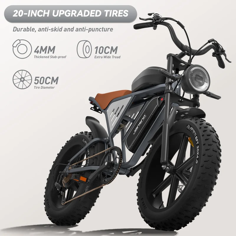 Jansno X70 Electric Bike Canada — Dual Battery, Long-Range Fat Tire E-Bike