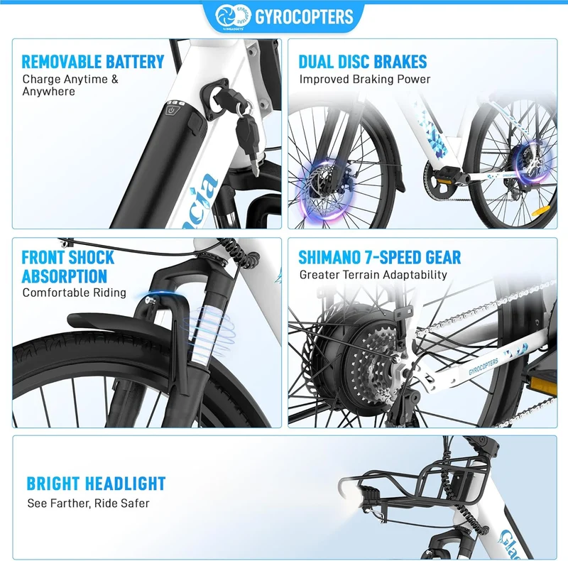 Gyrocopters Glacia Electric Bike Canada