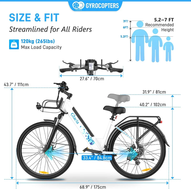 Gyrocopters Glacia Electric Bike Canada
