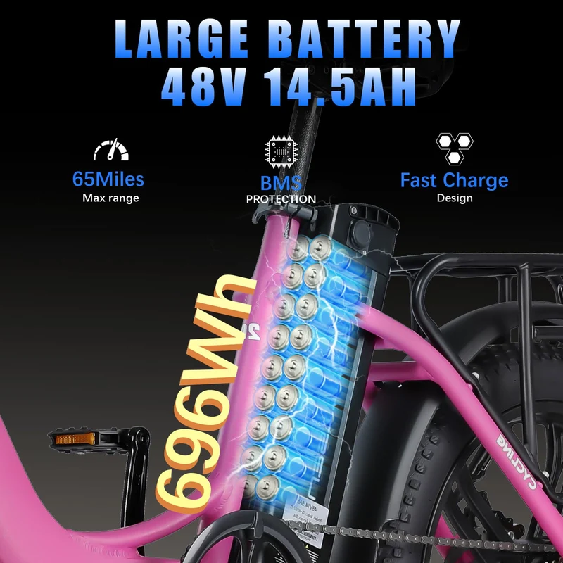 GELEISEN RP50 1000W Fat Tire E-Bike Canada