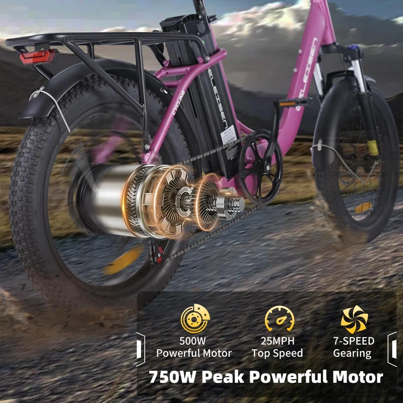 GELEISEN RP50 1000W Fat Tire E-Bike Canada