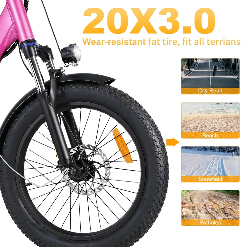 GELEISEN RP50 1000W Fat Tire E-Bike Canada