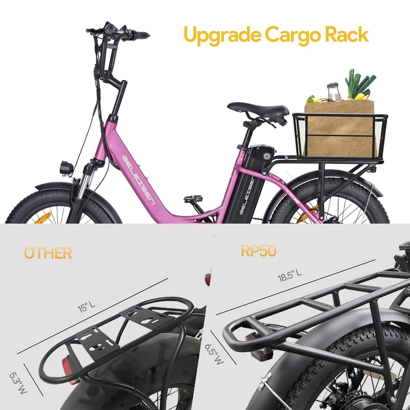 GELEISEN RP50 1000W Fat Tire E-Bike Canada