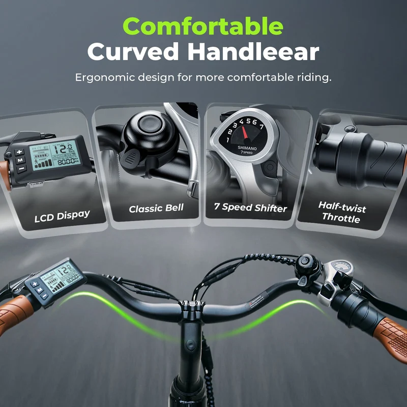 iSinwheel Ucitys Electric Cruiser Bike Canada