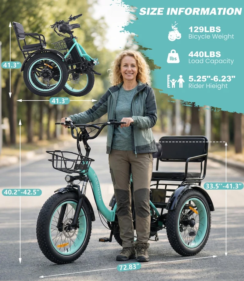 Ontrip Two Seater Electric Trike Canada